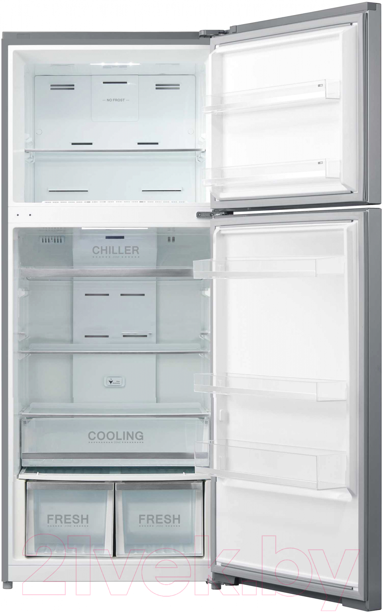 Холодильник с морозильником Korting KNFT 71725 X
