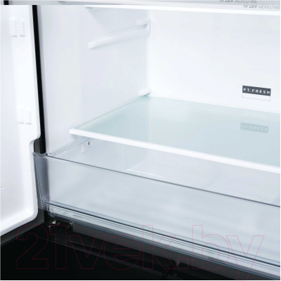 Холодильник с морозильником Korting KNFM 81787 GN