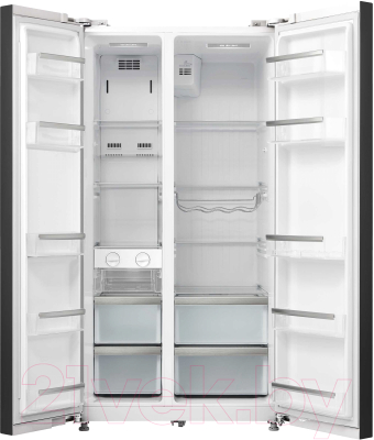 Холодильник с морозильником Korting KNFS 91797 GW