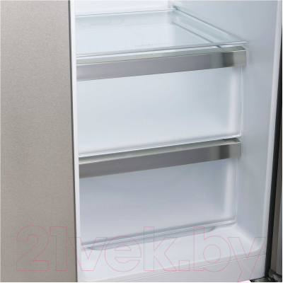 Холодильник с морозильником Korting KNFS 91797 X