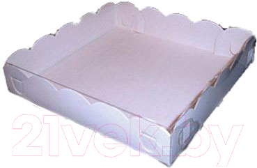 Набор коробок упаковочных для еды Krafteco Пряник большой 200x200x45мм (10шт)