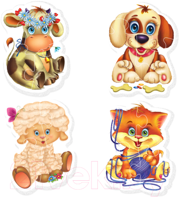 

Набор пазлов Vladi Toys, Baby Puzzle Домашние любимцы / VT1106-07