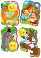 

Набор пазлов Vladi Toys, Baby Puzzle Сказки. Колобок / VT1106-62