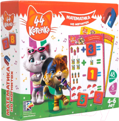 

Развивающая игра Vladi Toys, Математика на магнитах 44 Котенка / VT5411-06