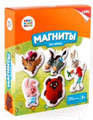 

Набор для творчества Lori, Магниты из гипса. Союзмультфильм. Винни-Пух / Мф-001