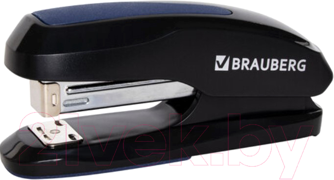 Степлер Brauberg Extra / 229084 (черный/синий)