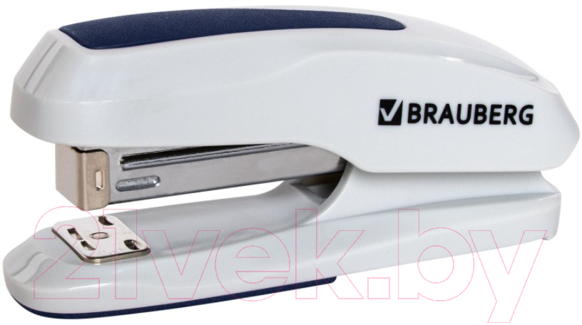 Степлер Brauberg Extra / 229087 (серый/синий)