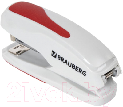 Степлер Brauberg Extra / 229088 (серый/красный)