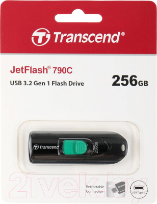 Usb flash накопитель Transcend JetFlash 790С 256Gb (TS256GJF790C)