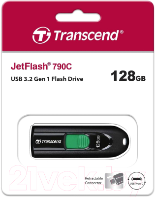 Usb flash накопитель Transcend JetFlash 790С 128Gb (TS128GJF790C)
