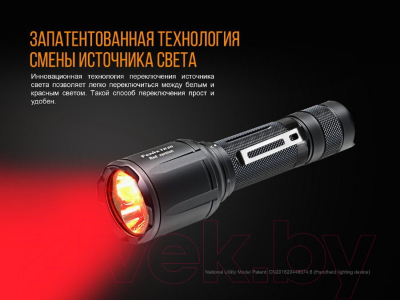 Фонарь Fenix Light TK25R (красный)