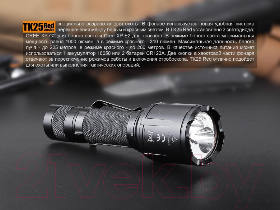 Фонарь Fenix Light TK25R