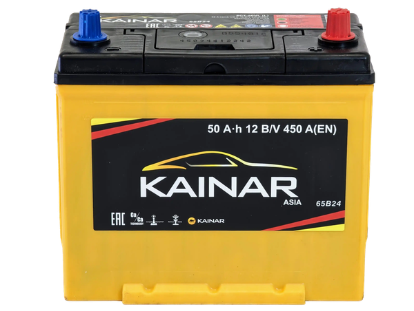 Автомобильный аккумулятор Kainar Asia 50 JR+ с бортом 450A / 045 24 42 03 0031 40 41 0 L (50 А/ч)
