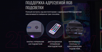 Корпус для компьютера AeroCool Tor Pro / Tor Pro-G-BK-V1 (без БП, черный)