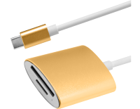 Адаптер Atom USB Type-C 3.1 - MicroSD/TF (золотой) - 