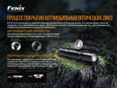 Фонарь Fenix Light E12V20