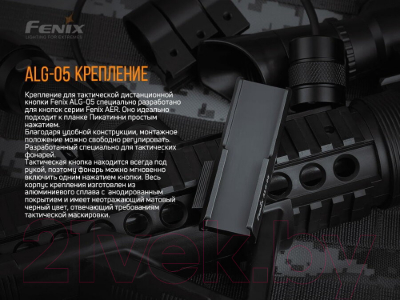 Крепление выносной кнопки Fenix Light ALG-05