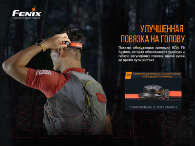 Фонарь Fenix Light HM65R-T (черный)