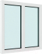 Миниатюра изображения товара Окно ПВХ Rehau Двухстворчатое глухое 3 стекла (1750x1750x70)