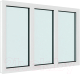 Миниатюра изображения товара Окно ПВХ Rehau Деленное на 3 части глухое 3 стекла (1400x2000x70)