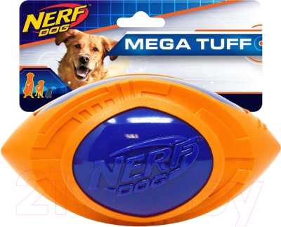 Игрушка для собак Nerf Мяч для регби / 54412 (синий/оранжевый)