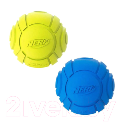 

Игрушка для собак Nerf, Мяч рифленый / 18814