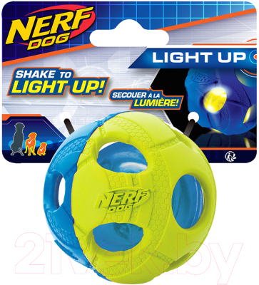 Игрушка для собак Nerf Мяч светящийся / 53963 (синий/зеленый)