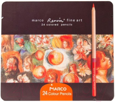 

Набор акварельных карандашей Marco, Ассорти, Renoir Fine Art / E3100-24TN