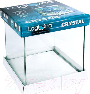 Аквариум Laguna Crystal 6002S / 73514004 (18л, серебристый)