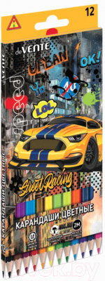 

Набор цветных карандашей deVente, Ассорти, Street Racing / 5022106