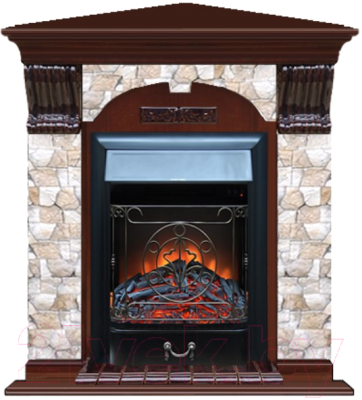 

Каминокомплект Glenrich, Арочный Majestic Black угловой