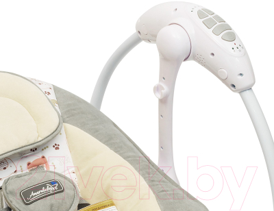 Качели для новорожденных Amarobaby Swinging Baby / AMARO-22SB-Se (серый)