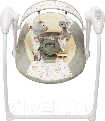 Качели для новорожденных Amarobaby Swinging Baby / AMARO-22SB-Se (серый)
