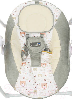 Качели для новорожденных Amarobaby Swinging Baby / AMARO-22SB-Se (серый)