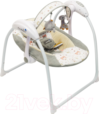 Качели для новорожденных Amarobaby Swinging Baby / AMARO-22SB-Se (серый)