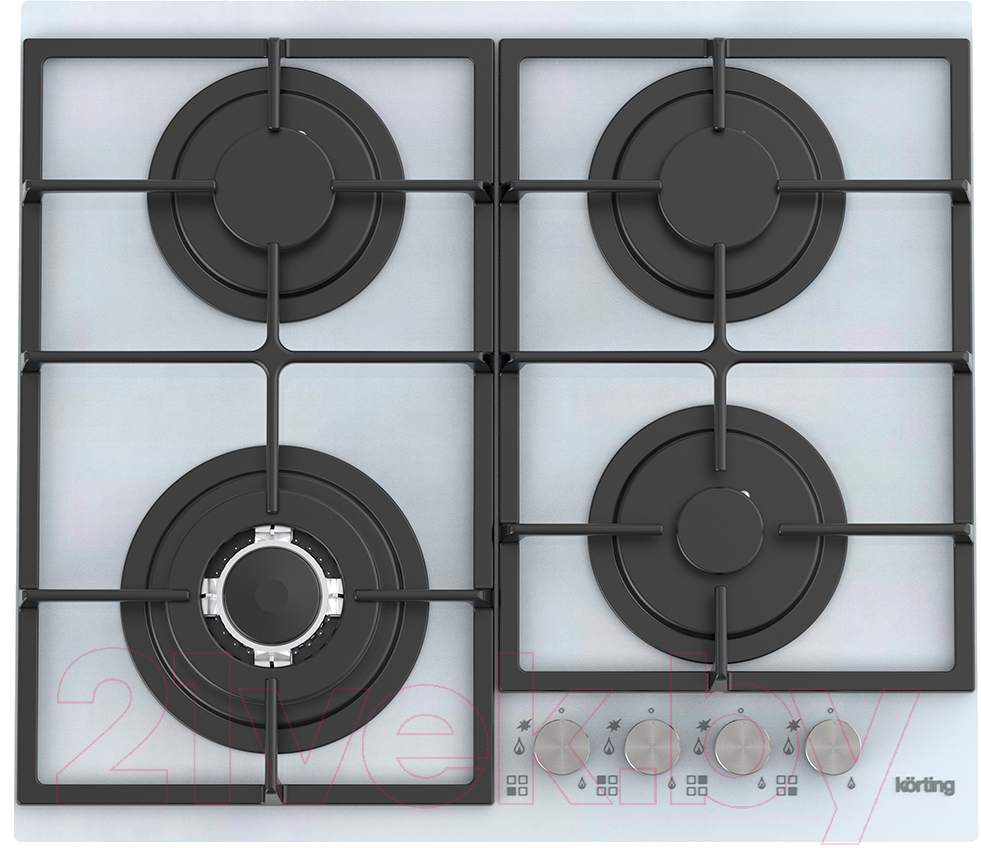 Газовая варочная панель Korting HGG 6734 CTW