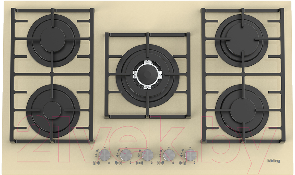 Газовая варочная панель Korting HGG 9835 CTB