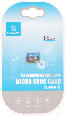 Карта памяти Usams MicroSDHC 16GB Class 10 / ZB93TF01