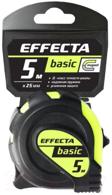 Рулетка Effecta Basic 25мм / 570525 (5м)