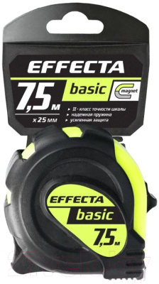 Рулетка Effecta Basic 25мм / 577525 (7.5м)