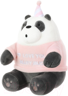 

Мягкая игрушка Miniso, We Bare Bears. Панда в шапочке день рождения / 4010