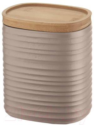 Емкость для хранения Guzzini Tierra с бамбуковой крышкой / 181800158  (бежевый/розовый)