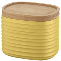 Емкость для хранения Guzzini Tierra с бамбуковой крышкой / 181801206 (желтый) - 