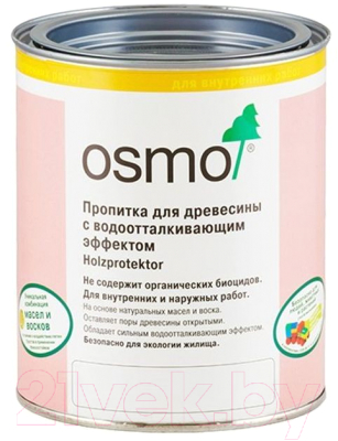 

Пропитка для дерева Osmo, Бесцветный, С водоотталкивающим эффектом