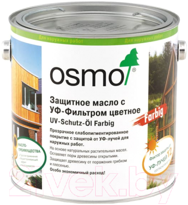 

Масло для древесины Osmo, Коричневый, с УФ-фильтром