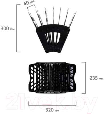 Лоток для бумаг Brauberg Basic / 237019 (черный)