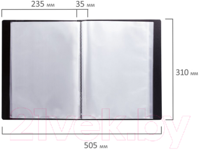 Папка для бумаг Brauberg 221610 (черный)