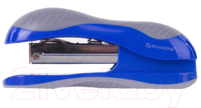 Степлер Brauberg Jet / 229689 (синий/серый)