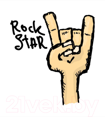 Сумка-шоппер JoyArty Нарисованный жест рок звезды / bstl_51680
