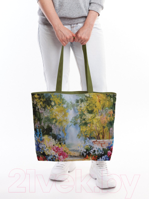 Пляжная сумка JoyArty Цветочная аллея / bsz_9179